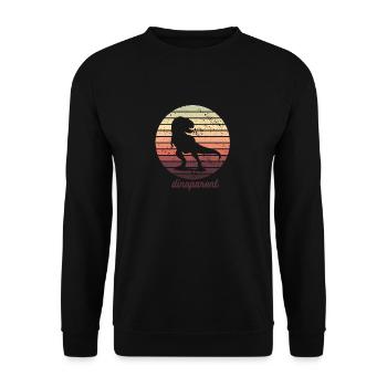 Dinoparent - Unisex Pullover - Schwarz - Vorne - Alina (178cm) & Michal (187cm)