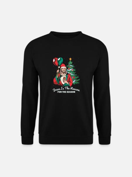 Jesus ist der Grund für diese christliche Zeit - - Unisex Pullover - Schwarz