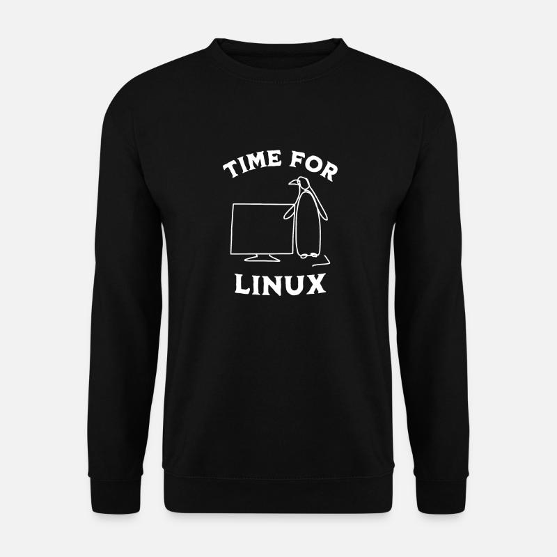 Zeit für Linux und Open-Source-Software - Unisex Pullover - Schwarz