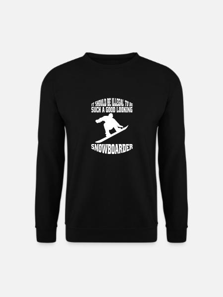 Snowboard Gift Snowboarder Snowboarding - Unisex Sweatshirt - black