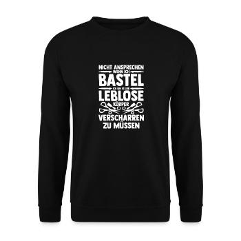 Bastler Basteln - Unisex Pullover - Schwarz - Vorne - Alina (178cm) & Michal (187cm)
