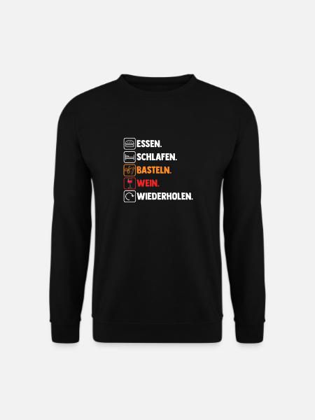Bastler Wein Basteln - Unisex Pullover - Schwarz