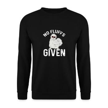 Seidenhuhn Poulet soyeux - Sweat-shirt Unisexe - noir - Devant - Alina (178cm) & Michal (187cm)