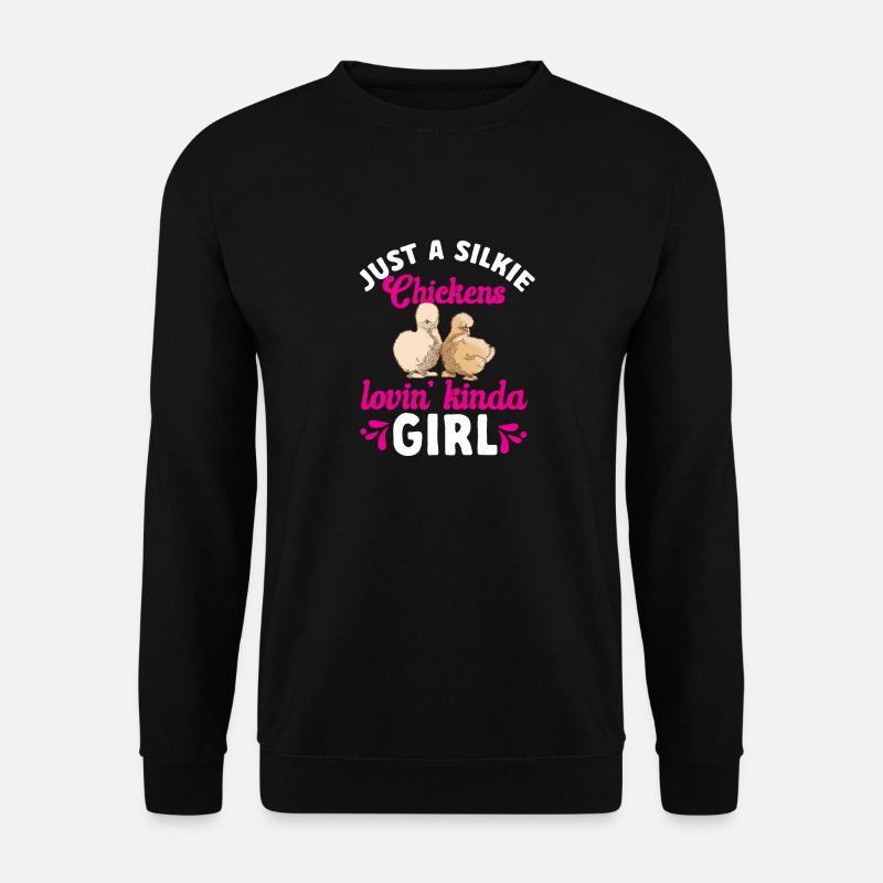 Seidenhuhn Silkie Chicken - Unisex Pullover - Schwarz