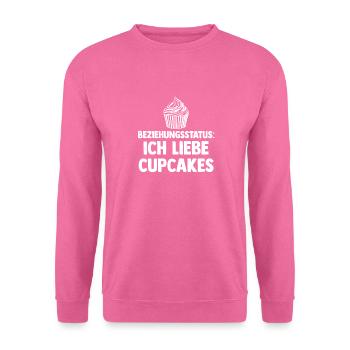 Beziehungsstatus Backen Cupcakes - Unisex Pullover - Pink - Vorne