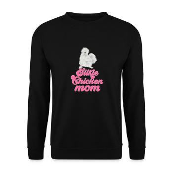 Seidenhuhn Poulet soyeux - Sweat-shirt Unisexe - noir - Devant - Alina (178cm) & Michal (187cm)