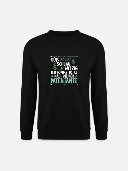 Ich komme total nach meiner Patentante Patenkind - Unisex Pullover - Schwarz