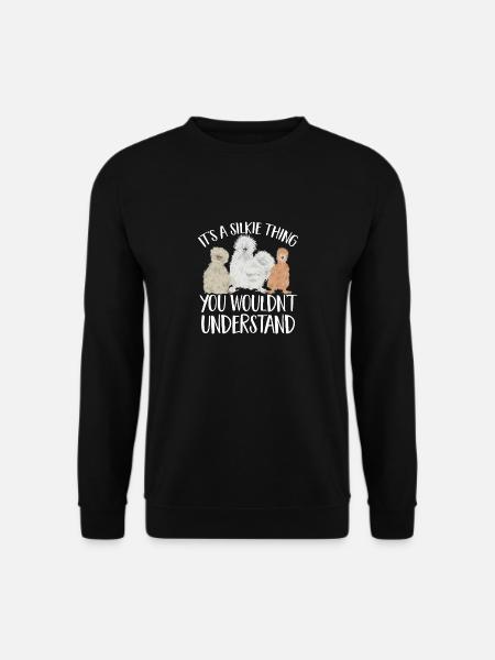 Seidenhuhn Silkie Chicken - Unisex Sweatshirt - black