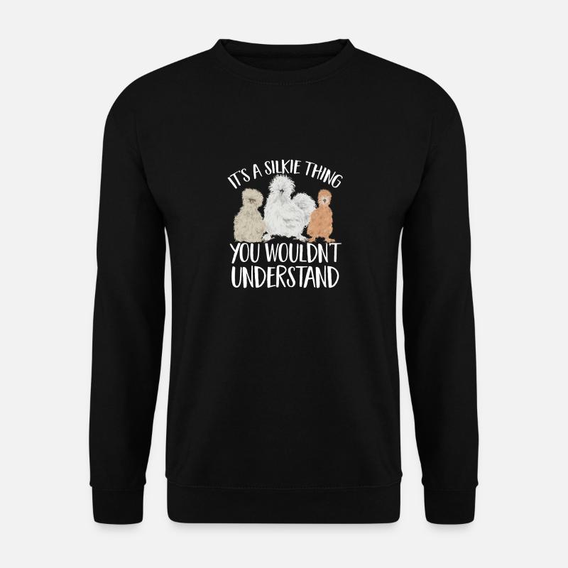 Seidenhuhn Silkie Chicken - Unisex Sweatshirt - black
