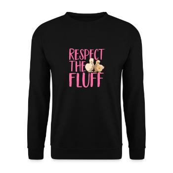 Seidenhuhn Poulet soyeux - Sweat-shirt Unisexe - noir - Devant - Alina (178cm) & Michal (187cm)