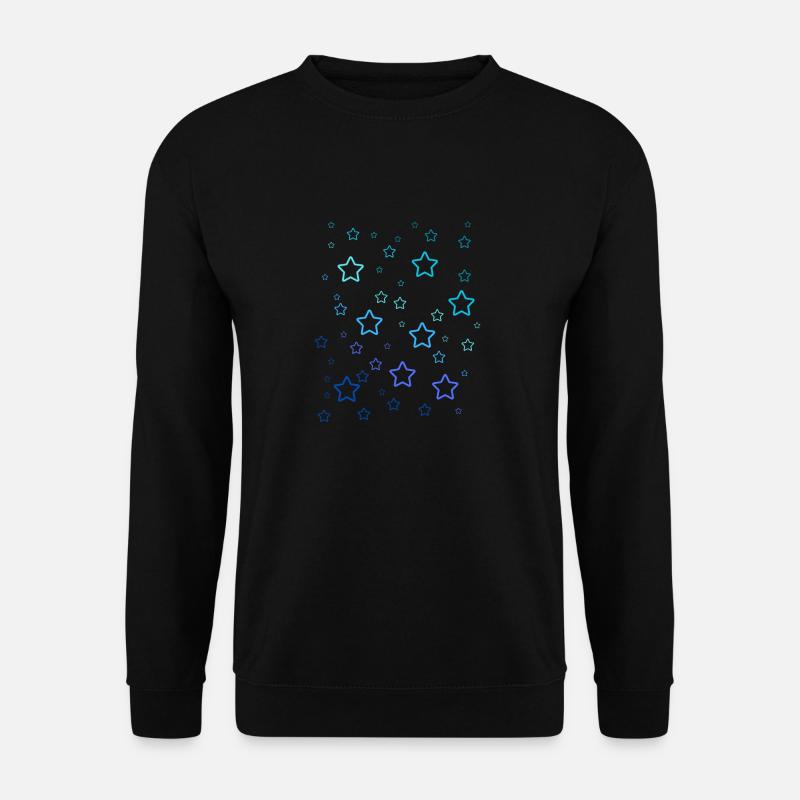 Regenbogen-Sterne - Unisex Pullover - Schwarz