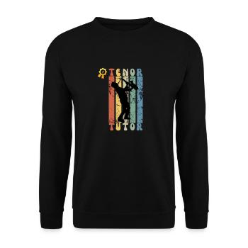 Number One Tenor Saxophone Tutor - Unisex Sweatshirt - black - Front - Alina (178cm) & Michal (187cm)
