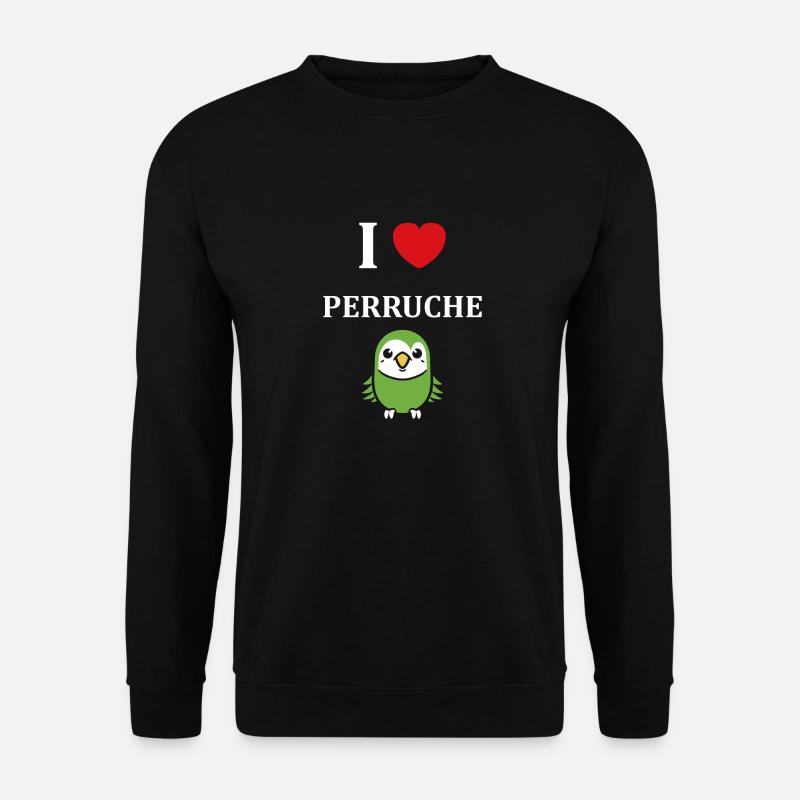 Oiseaux perruches humour petite perruche - Sweat-shirt Unisexe - noir