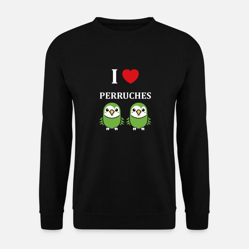 Oiseaux pérruche humour petite perruche - Sweat-shirt Unisexe - noir