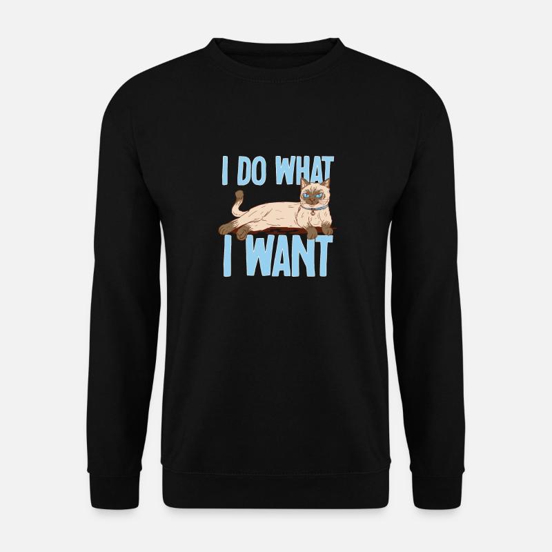 Siamese cat - Unisex Sweatshirt - black