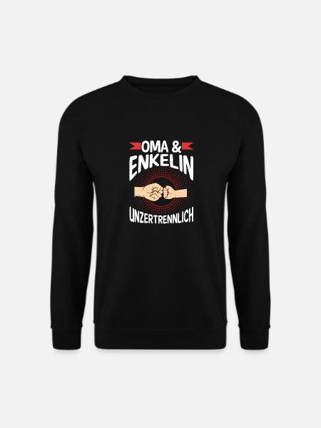 Oma Großmutter und Enkelin - Unisex Pullover - Schwarz