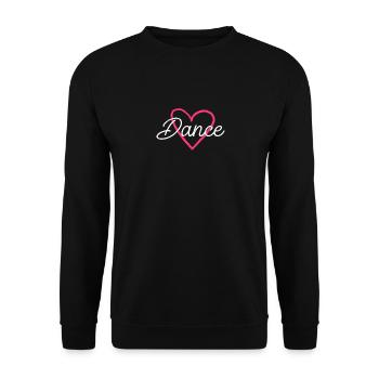 Cool Dance Heart Ballroom Funny Dancer Hip Hop - Unisex Pullover - Schwarz - Vorne - Alina (178cm) & Michal (187cm)