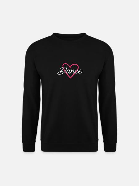 Cool Dance Heart Ballroom Funny Dancer Hip Hop - Unisex Pullover - Schwarz