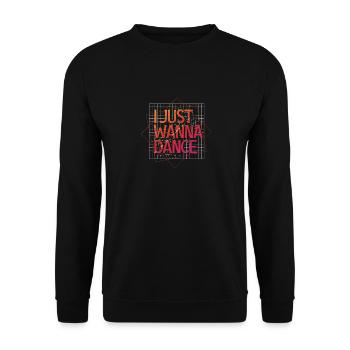 I Just want to Dance Lovers Dancing Fans - Unisex Sweatshirt - black - Front - Alina (178cm) & Michal (187cm)