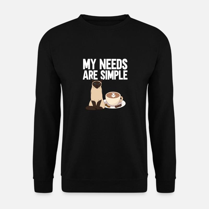Siamkatze - Unisex Pullover - Schwarz