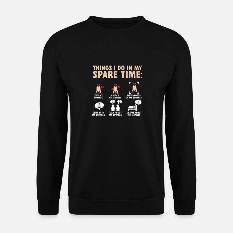 Siamese cat - Unisex Sweatshirt - black