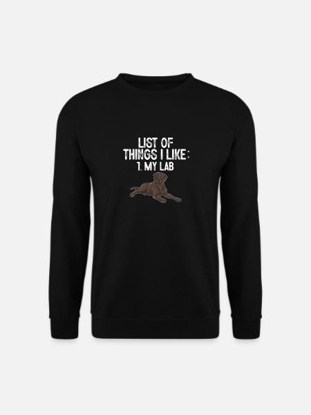Chocolate Labrador Retriever Dog - Unisex Sweatshirt - black