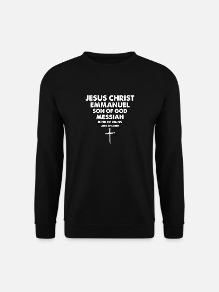 Vintage Jesus Kreuz Drei Nägel Christian 1 Kreuz - Unisex Pullover - Schwarz