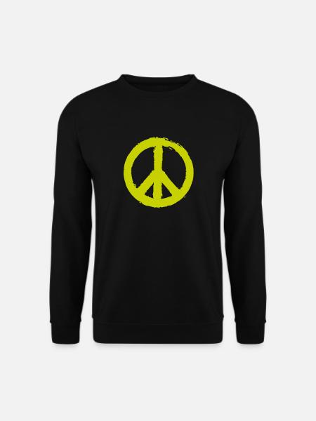 PEACE - Peacesymbol - Friedenszeichen Peacezeichen - Unisex Pullover - Schwarz