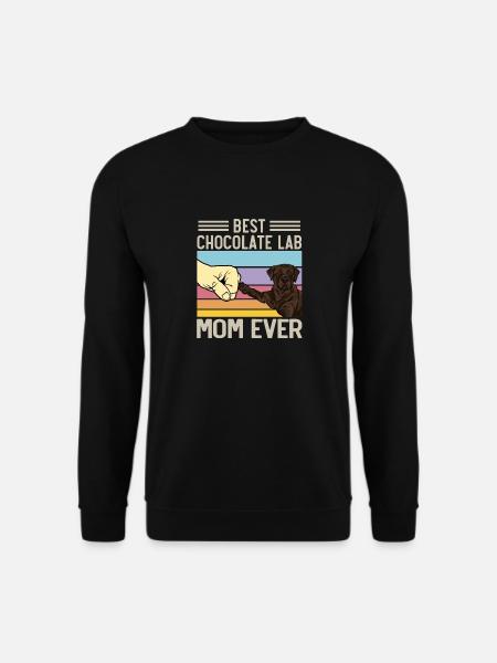 Chocolate Labrador Retriever Dog - Unisex Sweatshirt - black