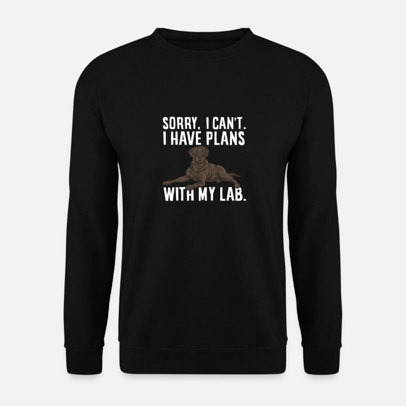 Chien Labrador Retriever chocolat - Sweat-shirt Unisexe - noir