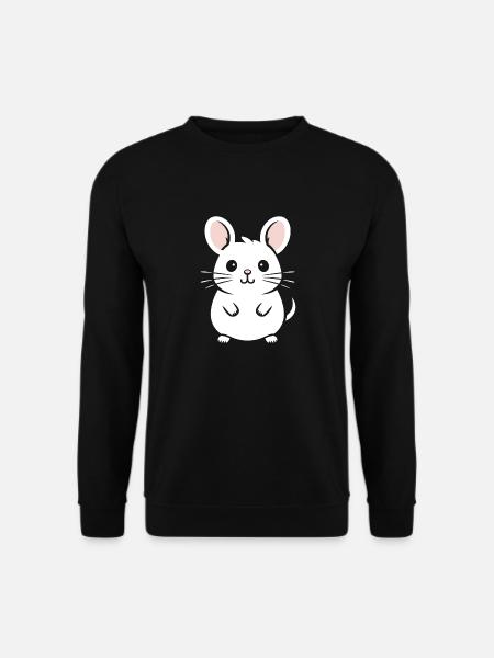 Cute little chinchilla - Unisex Sweatshirt - black