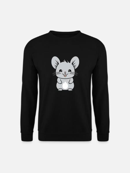 Cute little chinchilla - Unisex Sweatshirt - black