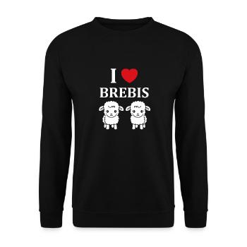 Bébé mouton petit brebis - Sweat-shirt Unisexe - noir - Devant - Alina (178cm) & Michal (187cm)