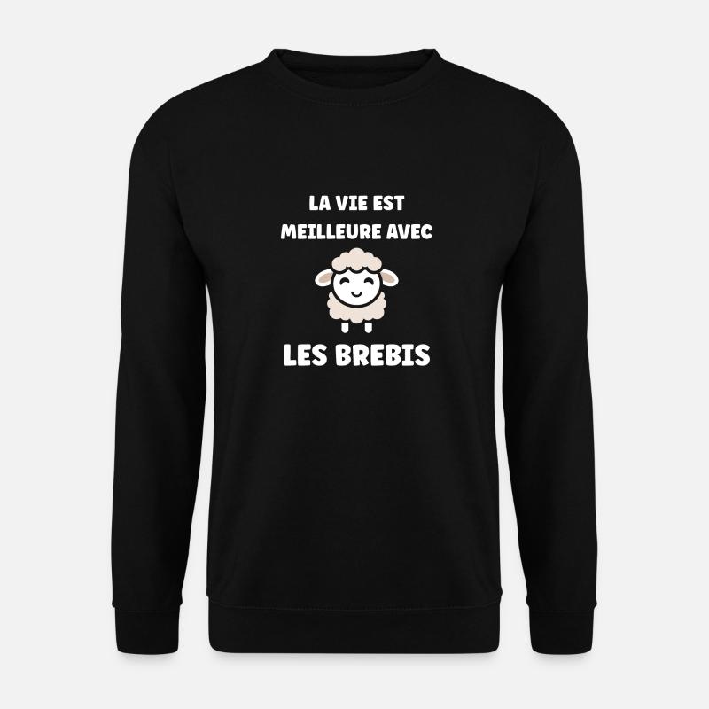 Bébé mouton petit brebis - Sweat-shirt Unisexe - noir