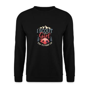 Éclaireuse pionnière : Osez suivre le rythme - Sweat-shirt Unisexe - noir - Devant - Alina (178cm) & Michal (187cm)