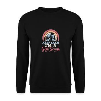 Le calme de l’éclaireuse : diriger avec paix - Sweat-shirt Unisexe - noir - Devant - Alina (178cm) & Michal (187cm)