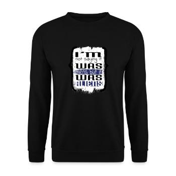 Zone 51 Raid Ancien Egyptien Bday Présenter des blagues - Sweat-shirt Unisexe - noir - Devant - Alina (178cm) & Michal (187cm)