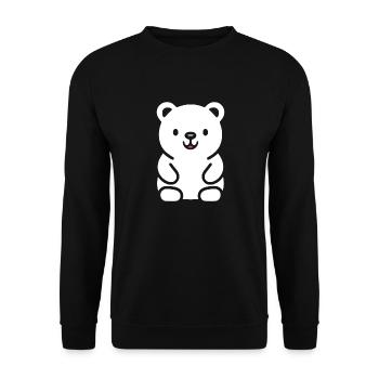 Little teddy bear teddy bear - Unisex Sweatshirt - black - Front - Alina (178cm) & Michal (187cm)