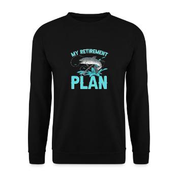 Pêche au saumon Pêcheur de saumon - Sweat-shirt Unisexe - noir - Devant - Alina (178cm) & Michal (187cm)