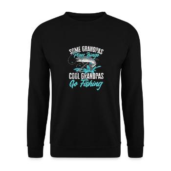 Pêche au saumon Pêcheur de saumon - Sweat-shirt Unisexe - noir - Devant - Alina (178cm) & Michal (187cm)