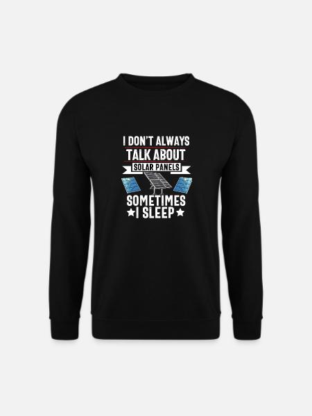 Solarpanel-Installateur Techniker Männer Erneuerbar - Unisex Pullover - Schwarz