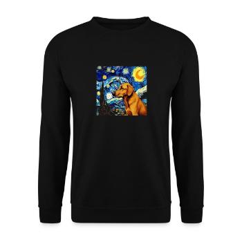 German Shepherd Funny Dog Popular Artwork Pet Love - Unisex Sweatshirt - black - Front - Alina (178cm) & Michal (187cm)