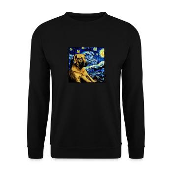 German Shepherd Funny Dog Popular Artwork Pet Love - Unisex Sweatshirt - black - Front - Alina (178cm) & Michal (187cm)