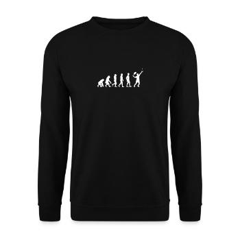 Tennis Player Gift Tennis T-Shirt Tennis - Unisex Sweatshirt - black - Front - Alina (178cm) & Michal (187cm)