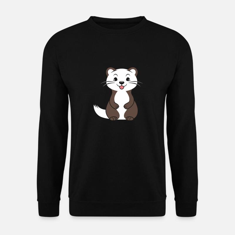Humor little weasel - Unisex Sweatshirt - black