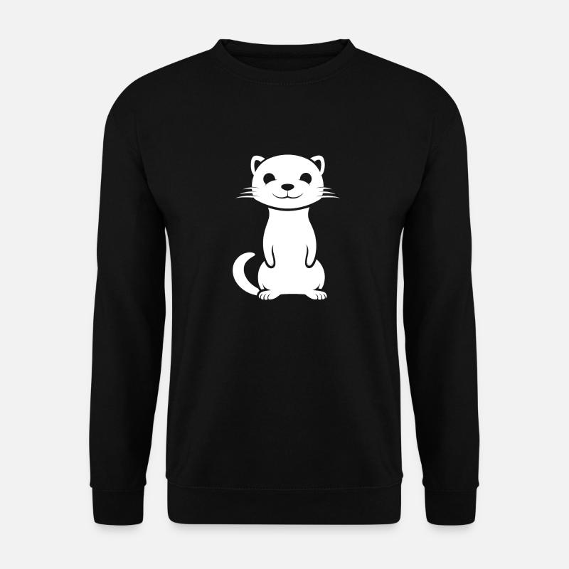Humor little weasel - Unisex Sweatshirt - black