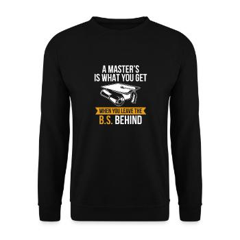 Master Etudes Master - Sweat-shirt Unisexe - noir - Devant - Alina (178cm) & Michal (187cm)