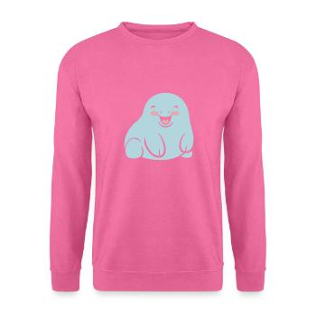 Drôle bébé minimaliste simple petit lamantin - Sweat-shirt Unisexe - rose - Devant