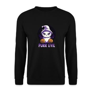 Costume d'Halloween Trick or Treat Chats - Sweat-shirt Unisexe - noir - Devant - Alina (178cm) & Michal (187cm)