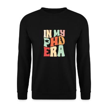 PhD Graduate Doktorgrad Ph.D. Promotion - Unisex Pullover - Schwarz - Vorne - Alina (178cm) & Michal (187cm)